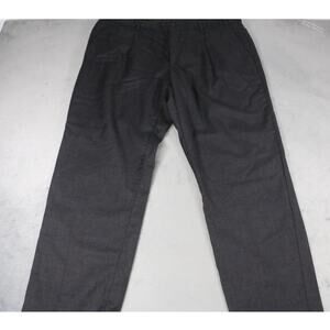 Giorgio Armani Men’s Dress Pants Black Linen Wool Blend Made in Italy Size 56